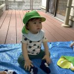 テラスで日向ぼっこ