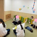 高校生のおねえさんたちが保育園にきたよ!