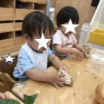 野菜にさわってみよう!(そよかぜ組)8/21