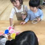 「ふたば、そらお店屋さんごっこ」