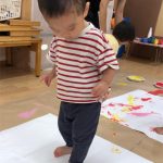 絵の具遊び