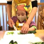 食育~包丁でいろいろな野菜を切ってみよう~そら組