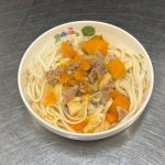 かぼちゃ入り味噌煮込みうどん