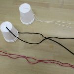「すくわくプログラム:糸電話作り」