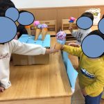 だいち組さんお店屋さんごっこで買い物