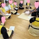 水遊びに備えて職員研修【AED・緊急搬送訓練】