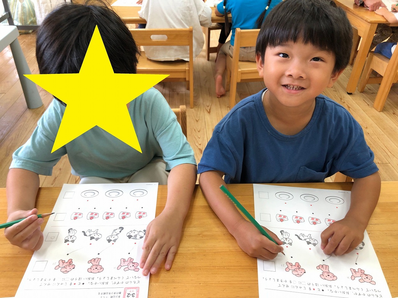 すくわくプログラム 学研 ≪まなび：4歳≫ | にじいろ保育園ブログ