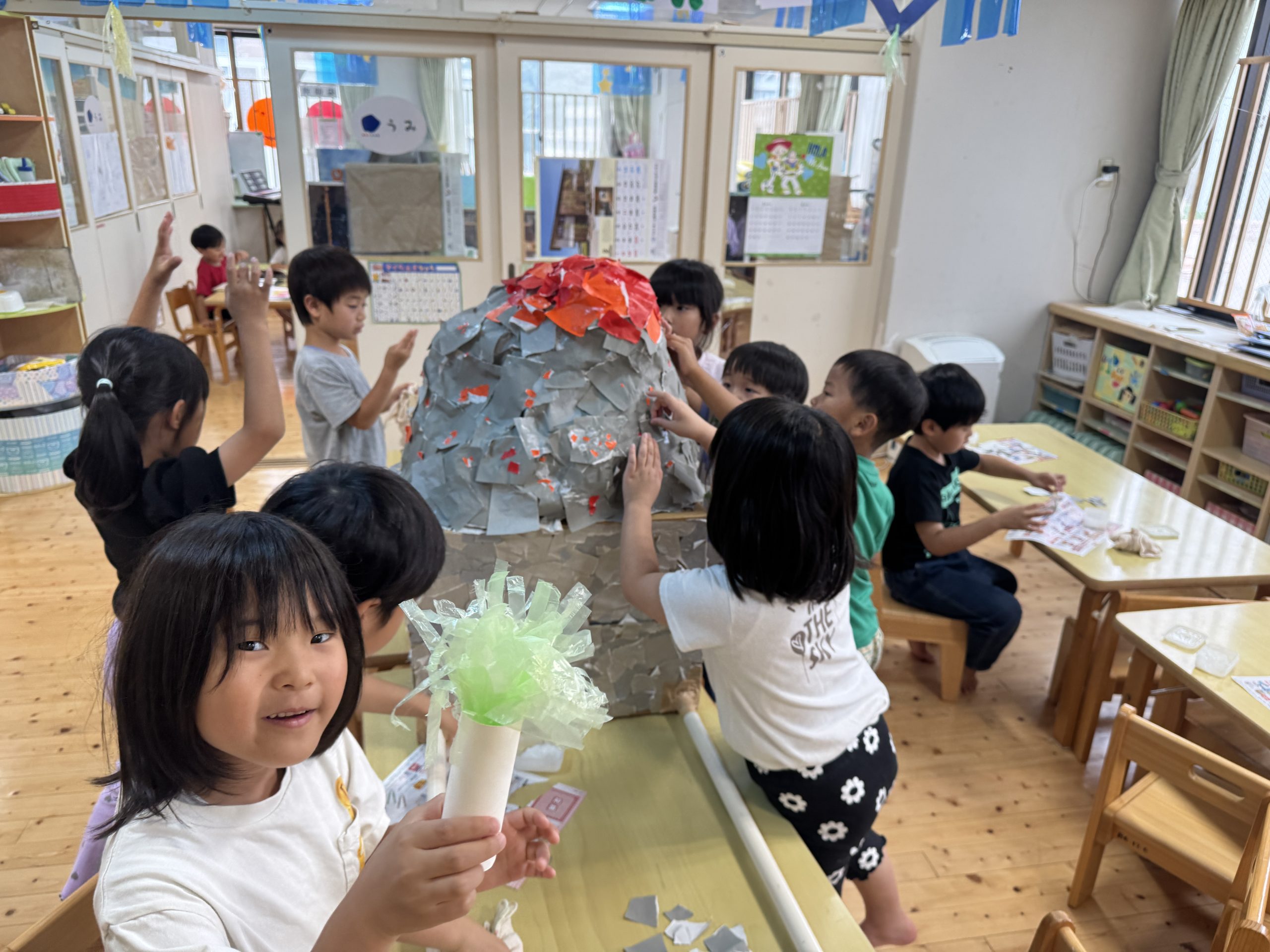七夕コスモス祭り準備
