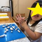粘土遊びをしました。