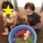 水遊び始めました！
