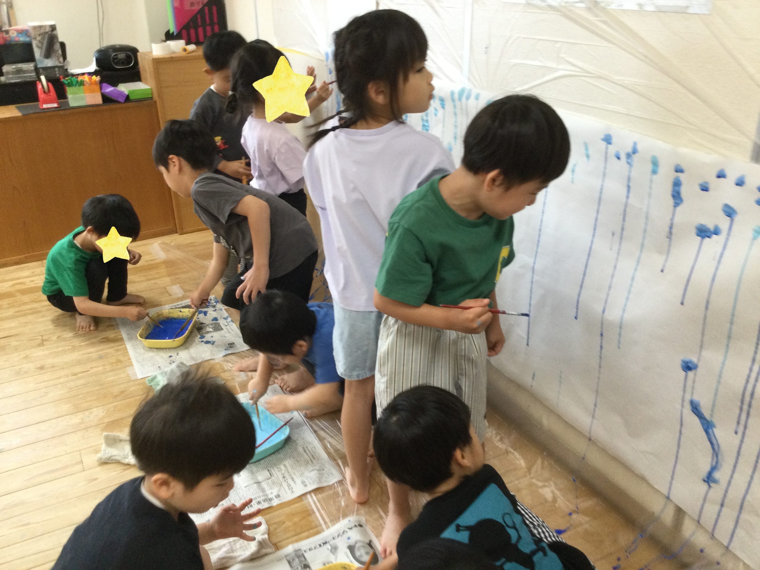 お部屋に雨が降った!