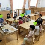 うみ組「キャベツとしらすの和え物作りを見学しよう」