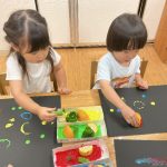 お野菜スタンプを押してみよう～ふたば組