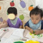 そよかぜ組 野菜スタンプ