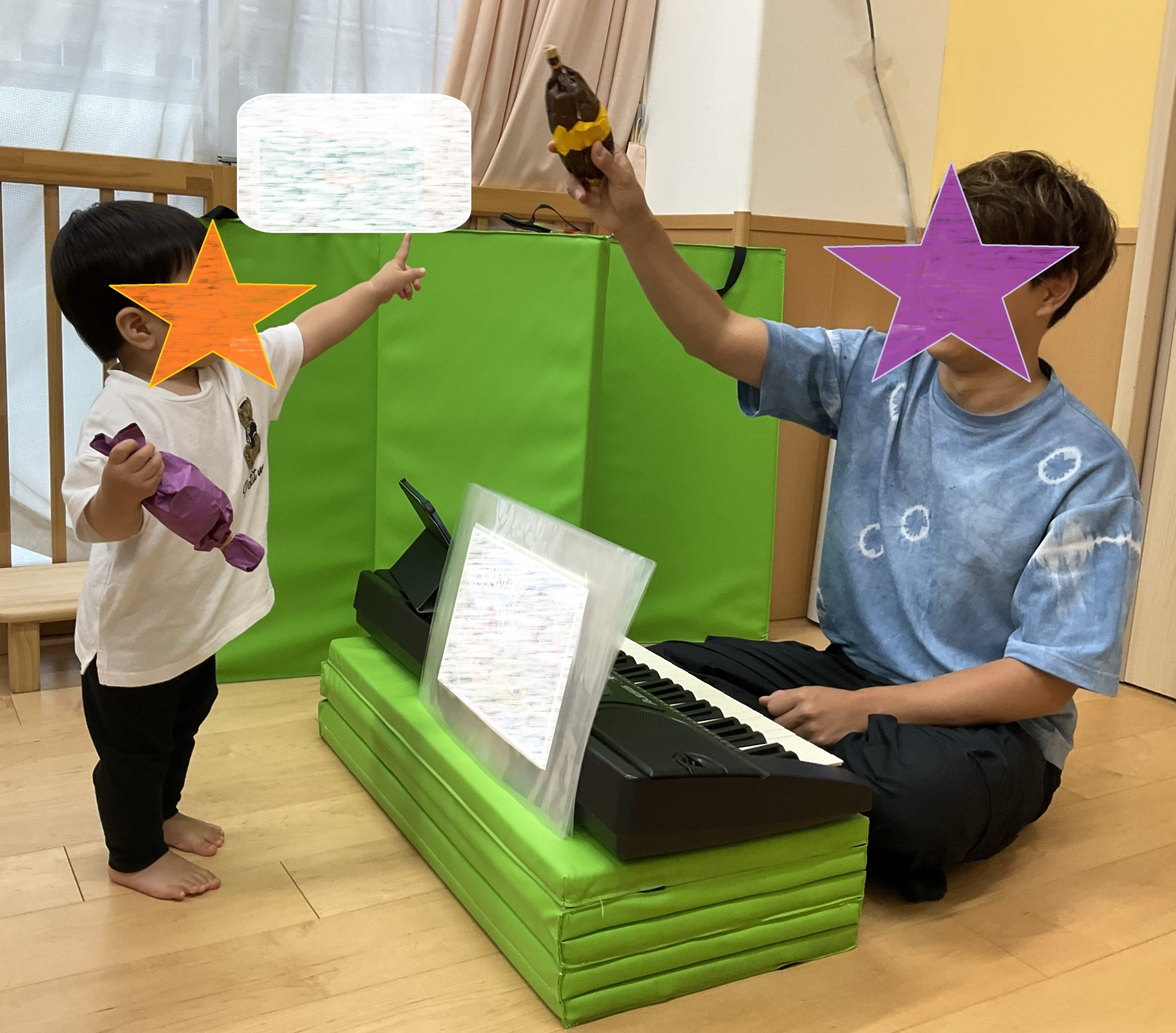 すくわくプログラム音育「やきいもシャイカー作り」