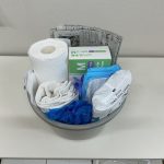 職員研修～「嘔吐物処理」の実技訓練を行いました～