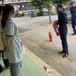 8/4　消火器を使用した防災訓練