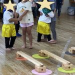 そよかぜ・ふたば組の運動会リハーサル
